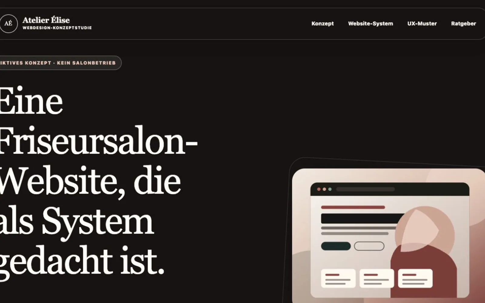 Öffentliche Ansicht der transparent gekennzeichneten Konzeptstudie Atelier Élise.